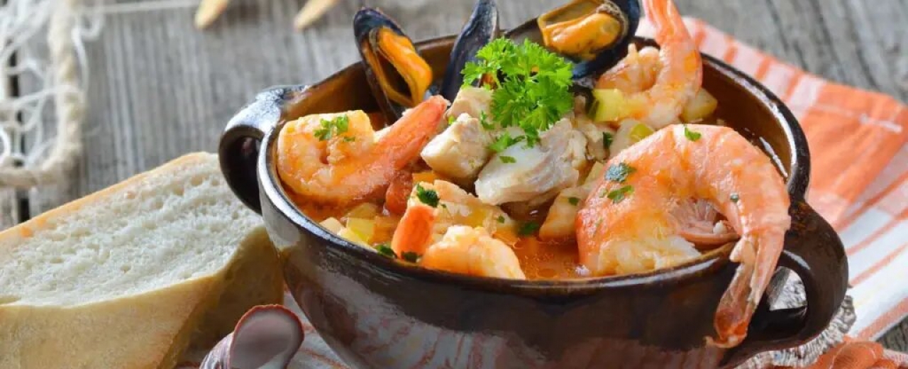 Sopa de pescado y marisco