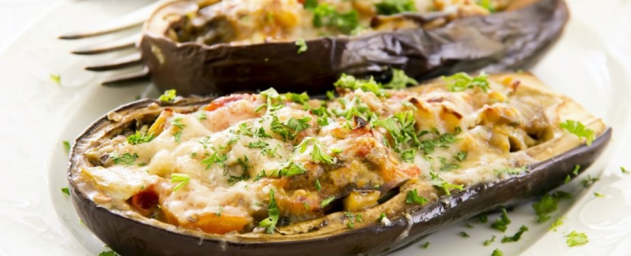 Berenjenas rellenas con bacalao