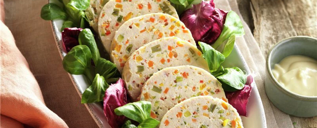 Rulo de brótola con verduras