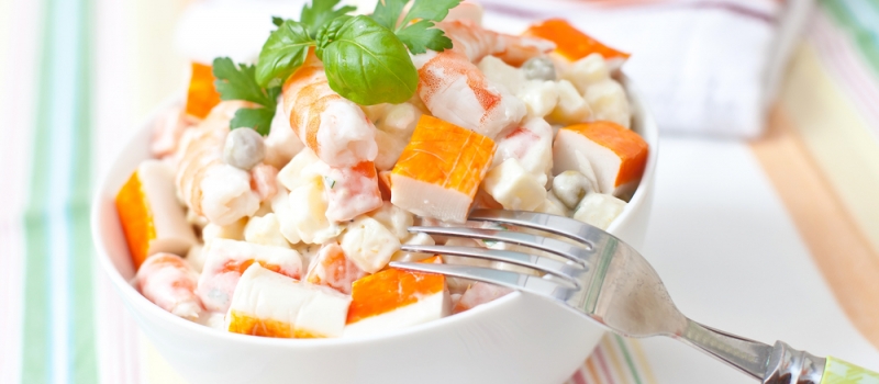 Ensaladilla con langostinos