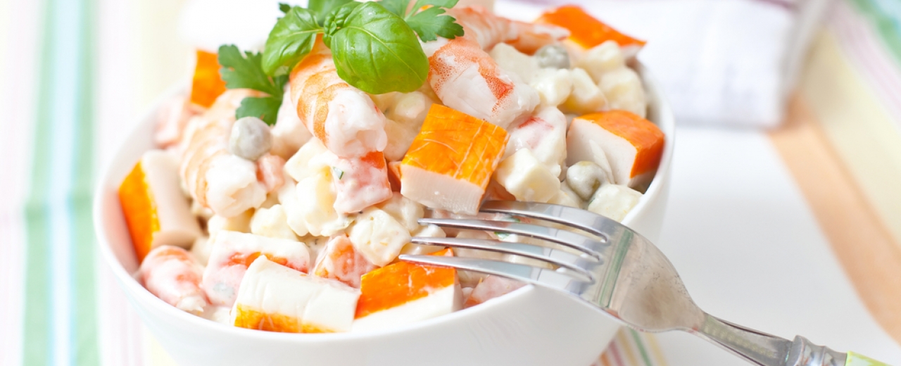 Ensaladilla con langostinos